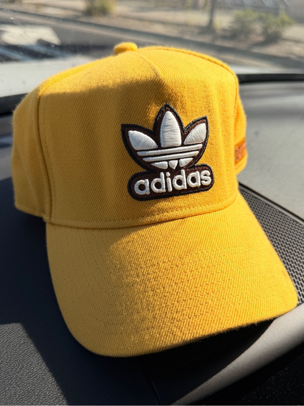 adidas Yellow Trefoil Baseball Cap